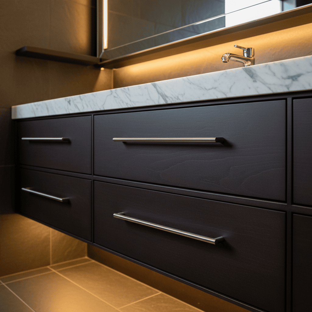 Luxury bathroom vanity cabinet with custom design