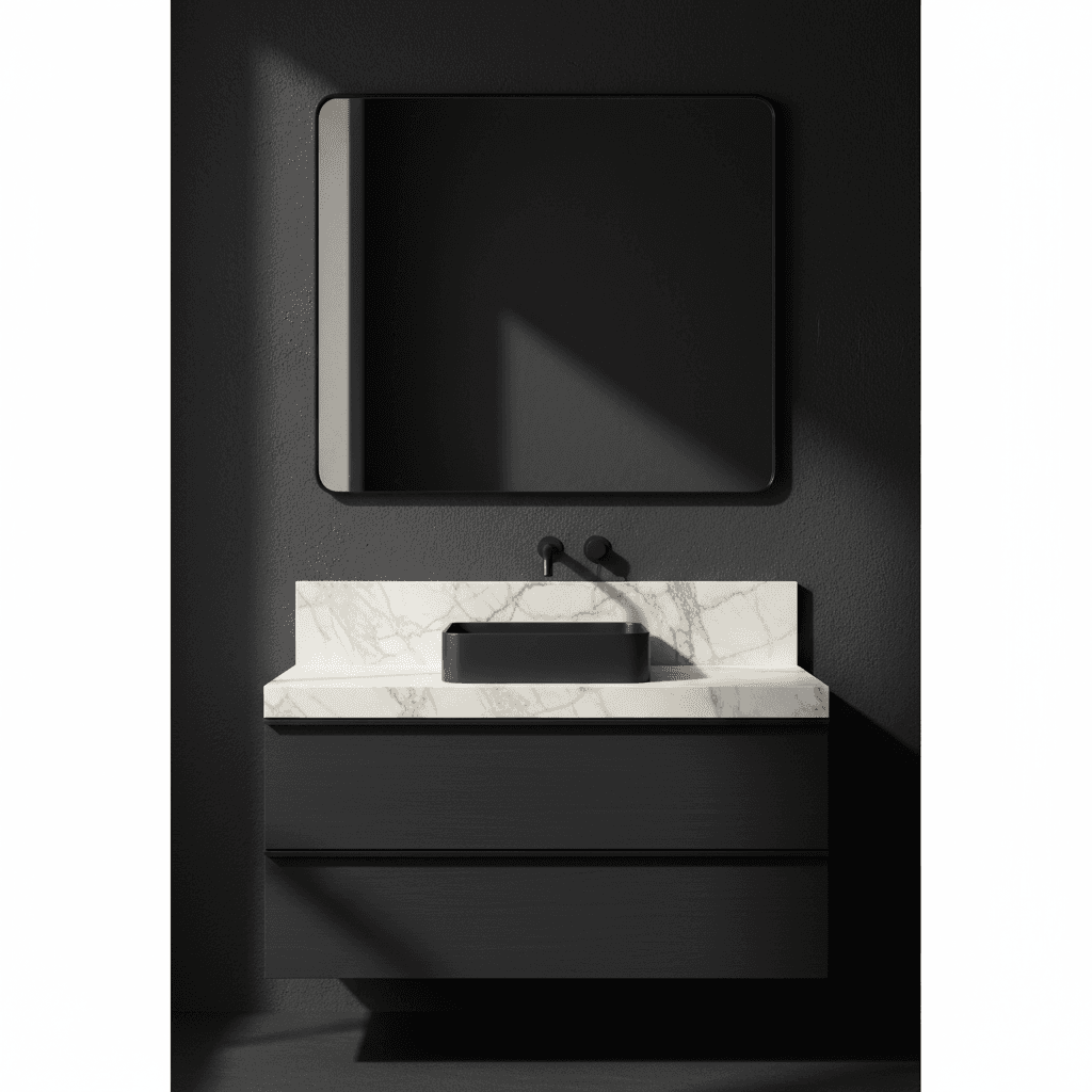 Bathroom vanity cabinet installation