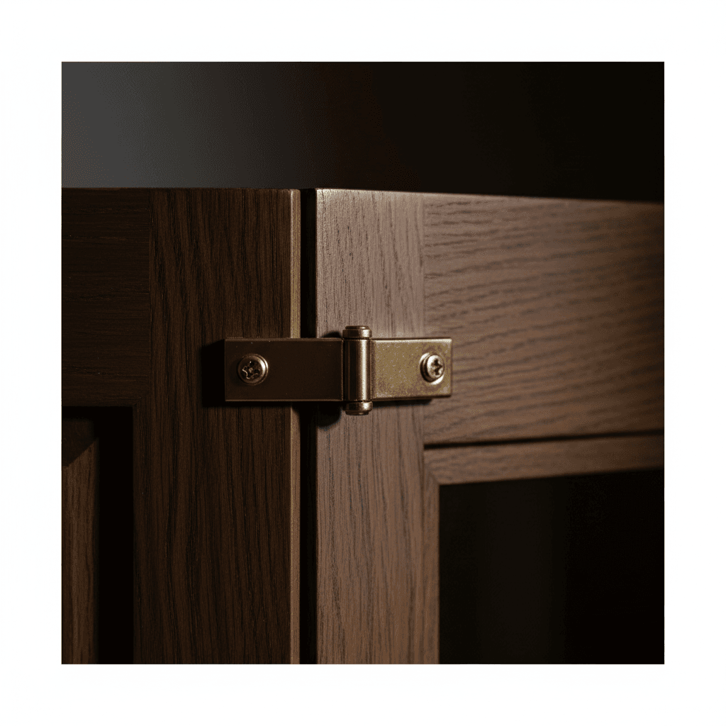 Cabinet hardware and construction detail